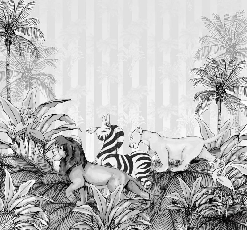 Fototapeta Lion King Monochrome DX6-009
