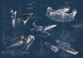 Fototapeta Star Wars Blueprint Dark DX8-077
