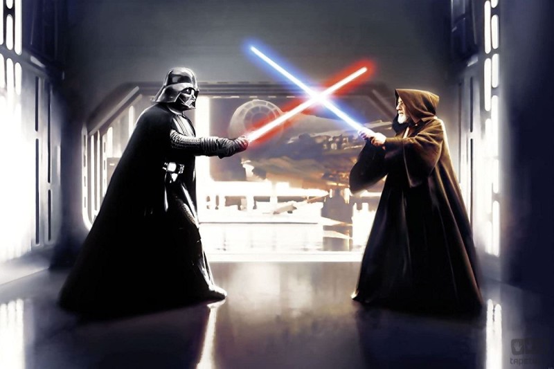 Fototapeta Star Wars Vader vs. Kenobi 007-DVD3