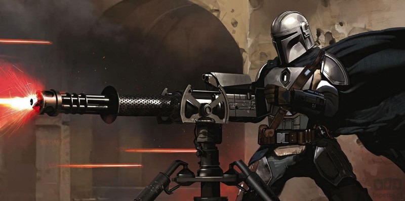 Fototapeta Star Wars The Mandalorian Blaster DX10-088