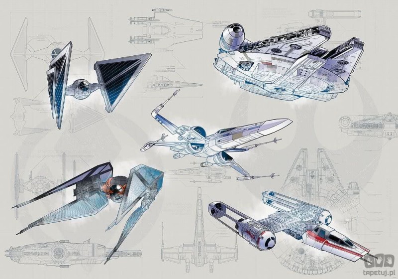 Fototapeta Star Wars Blueprint Light DX8-078