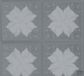 Tapeta winylowa na flizelinie geometryczny kwiat srebro