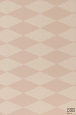 Tapeta na flizelinie geometryczny wzór beż różowy