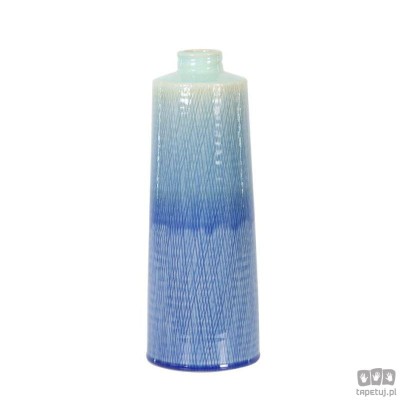 Ceramiczny wazon błękitny Ø12.5x34.5cm 43873-513