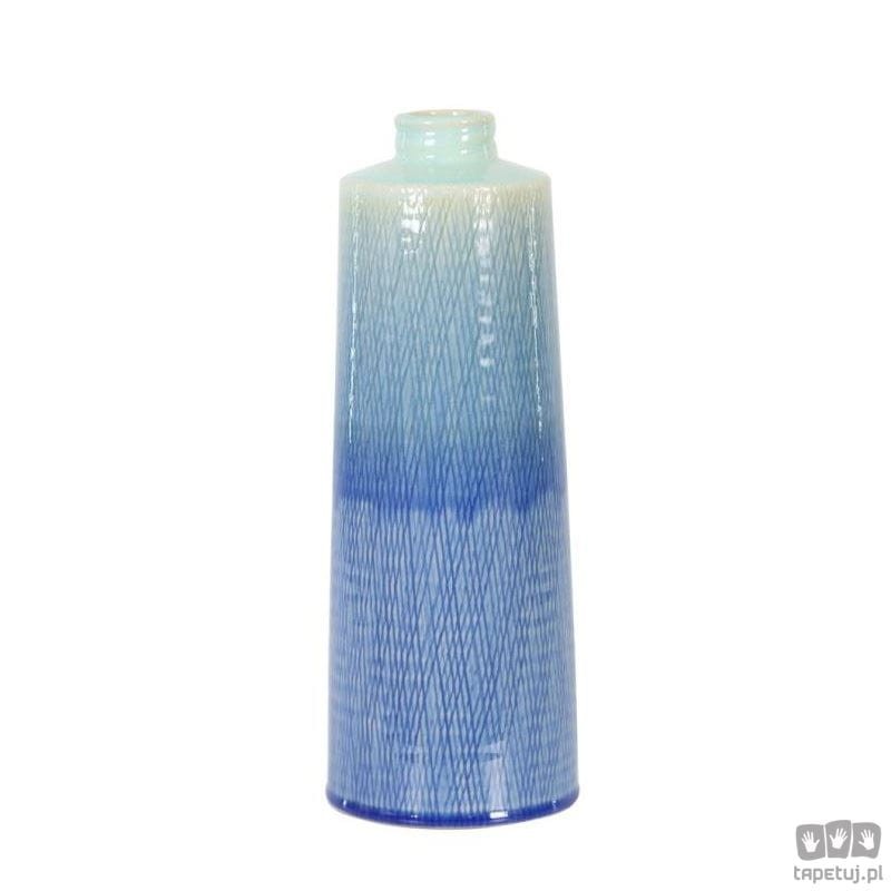 Ceramiczny wazon błękitny Ø12.5x34.5cm 43873-513