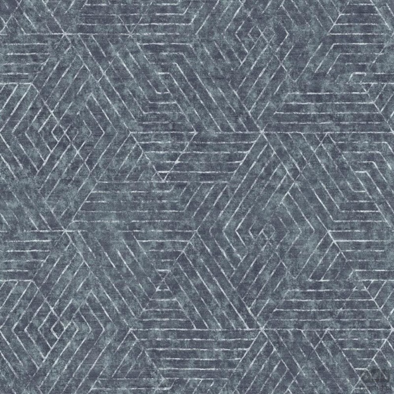 Tapeta ścienna na flizelinie ICH Wallpaper Nomad motyw geometryczny niebieska