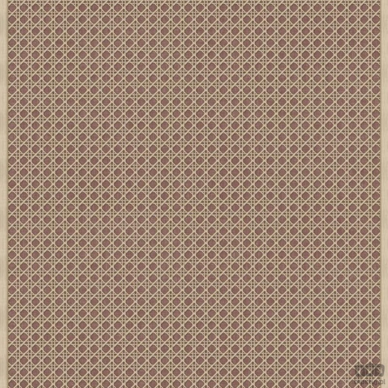 Tapeta z motywem geometrycznym ICH Wallpaper Nomad beżowo-bordowa