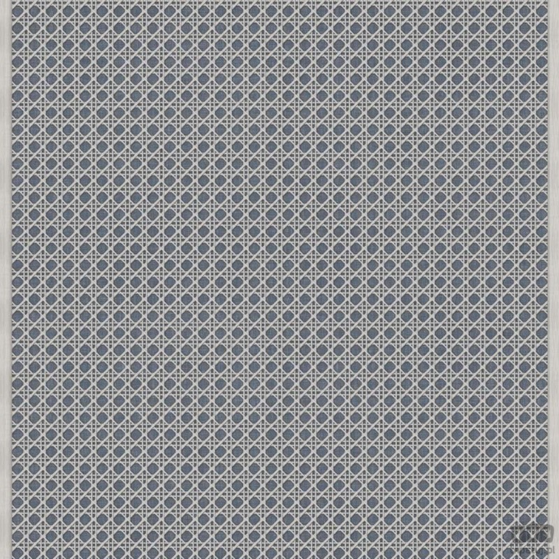 Tapeta z przestrzennym motywem geometrycznym ICH Wallpaper Nomad niebiesko-szara