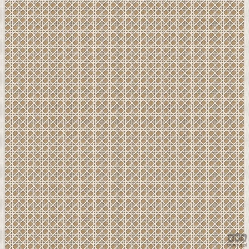 Tapeta z przestrzennym motywem geometrycznym ICH Wallpaper Nomad odcienie beżu i ochry