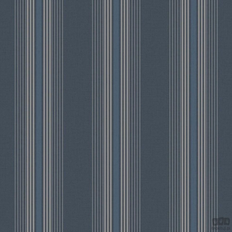 Tapeta na flizelinie ICH Wallpaper Nomad paski odcienie niebieskiego i szarości