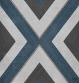 Tapeta z motywem geometrycznym ICH Wallpaper Nomad niebieski szarość