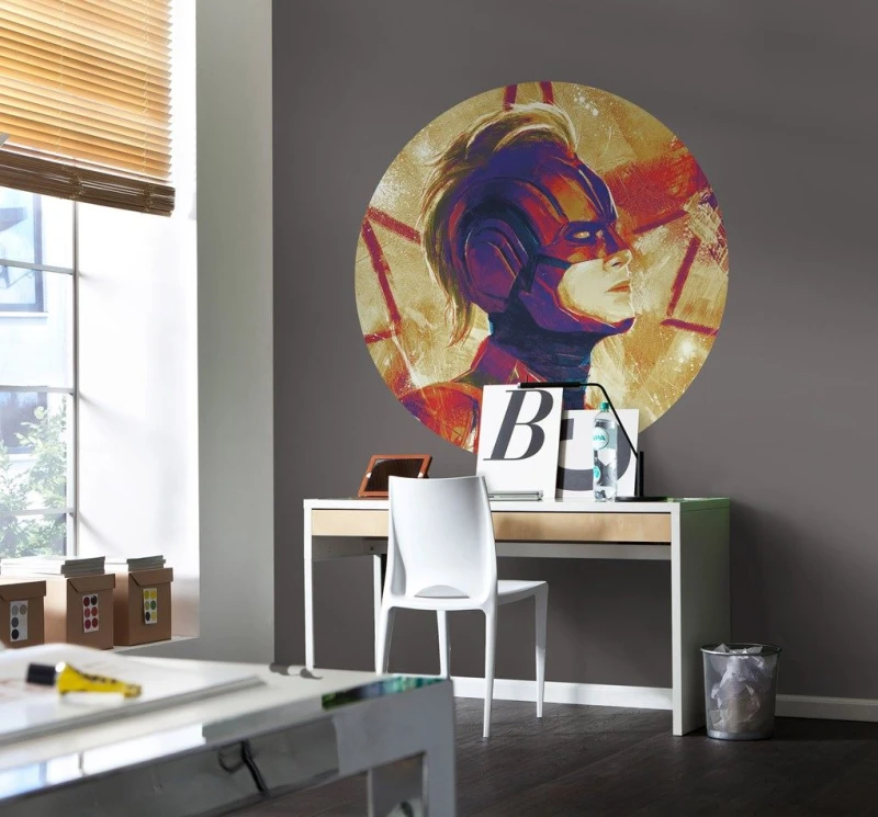 Fototapeta Avengers Painting Captain Marvel Helmet DD1-054