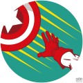 Fototapeta Avengers Captain's Shield Pop Art DD1-055