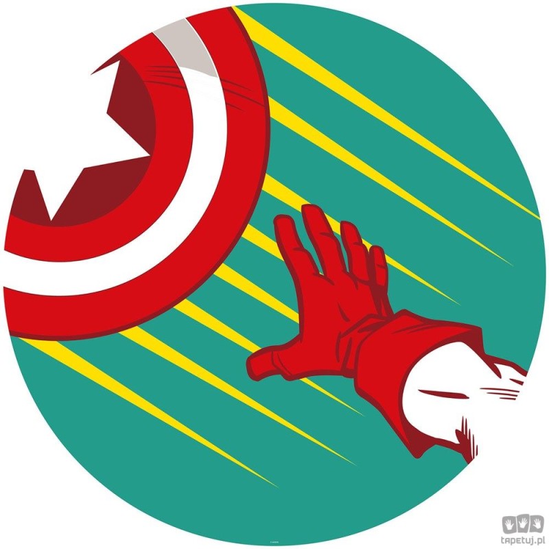 Fototapeta Avengers Captain's Shield Pop Art DD1-055