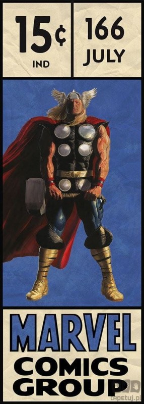 Fototapeta Thor Retro Comic Box IADX2-067