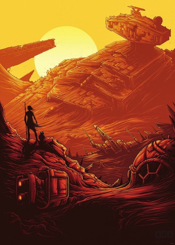 Fototapeta Star Wars Jakku Star Destroyer IADX4-027
