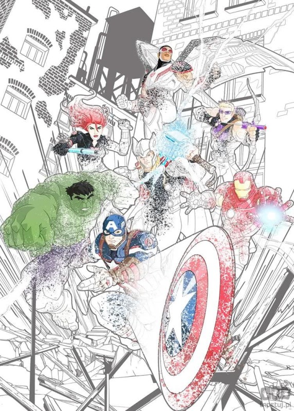 Fototapeta Avengers Attack IADX4-061
