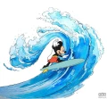 Fototapeta Mickey Surfing IADX6-007