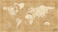 Fototapeta Vintage World Map IAX10-0027
