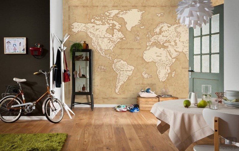Fototapeta Vintage World Map IAX10-0027