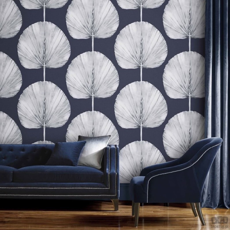 Elegancka tapeta rozłożyste liście