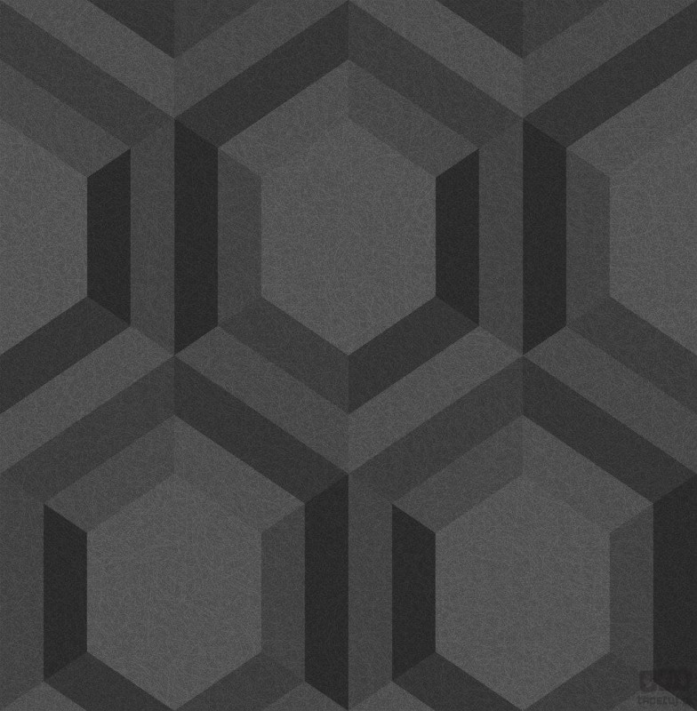 Szara tapeta z geometrycznym motywem