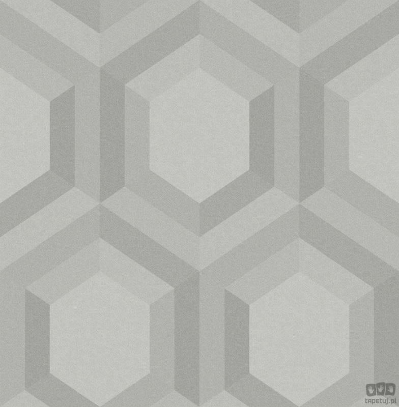 Szara tapeta z geometrycznym motywem