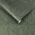 Tapeta na flizelinie wzór geometryczny zielony