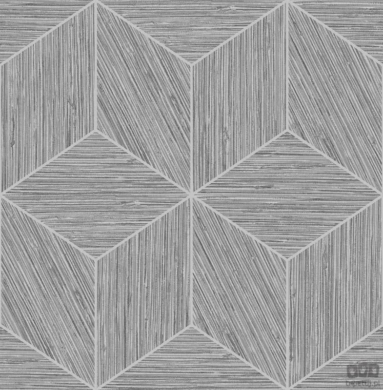 Tapeta na flizelinie wzór geometryczny szary
