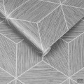 Tapeta na flizelinie wzór geometryczny szary