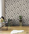 Papierowa tapeta z motywem w cętki