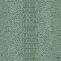 Tapeta w odcieniach turkusu z efektem skóry krokodyla