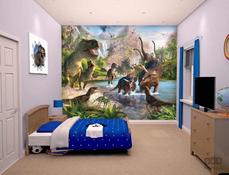Fototapeta dla dzieci Walltastic Świat Dinozaurów