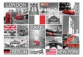 Fototapeta - London, Paris, Berlin, New York