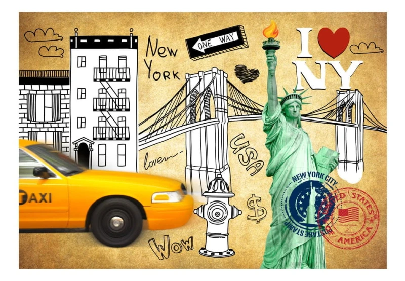 Fototapeta - One way - New York