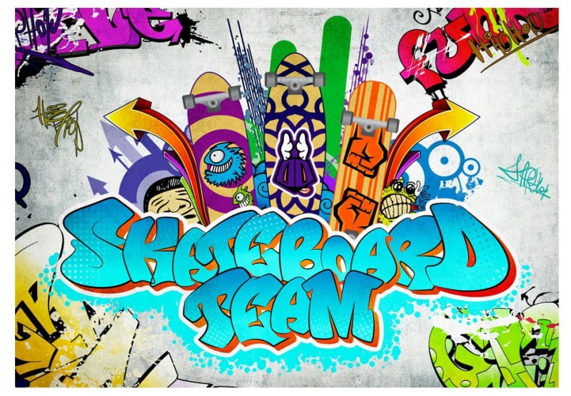 Fototapeta - Skateboard team