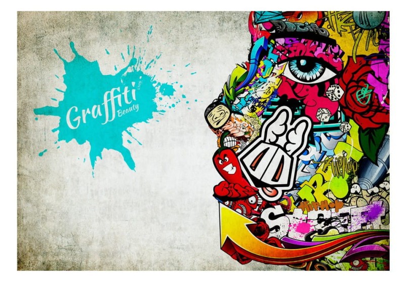 Fototapeta - Graffiti beauty