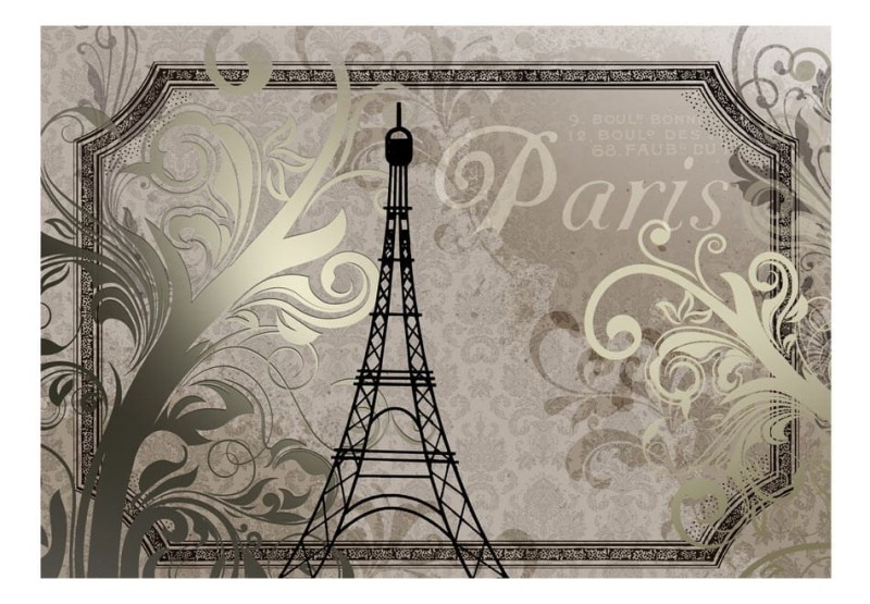 Fototapeta - Vintage Paris - złoty