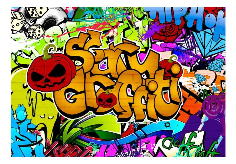 Fototapeta - Scary graffiti