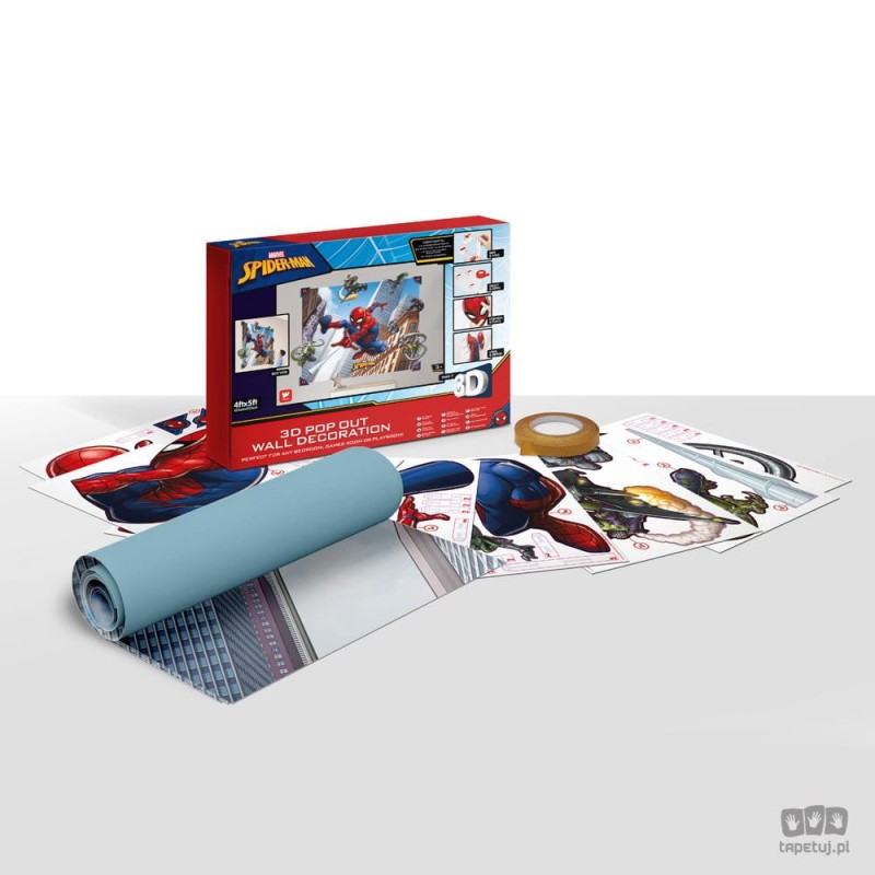 Dekoracje ścienne 3D dla dzieci Spider-Man 44586