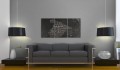 Obraz - Map of Spain on the blackboard - triptich