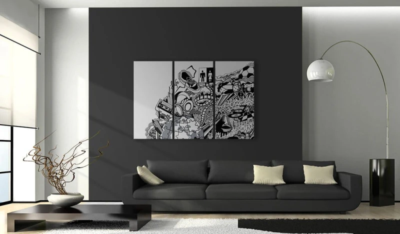 Obraz - Artistic mess - triptych
