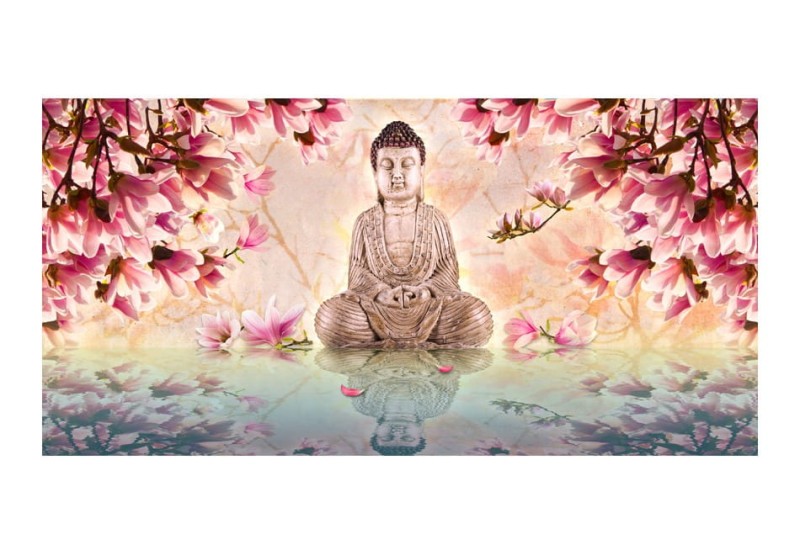 Fototapeta XXL - Budda i magnolia