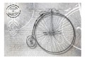 Fototapeta - Vintage bicycles - black and white