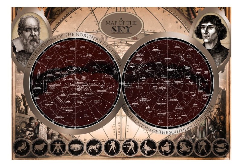 Fototapeta - Mapa nieba