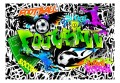 Fototapeta - Piłkarskie graffiti