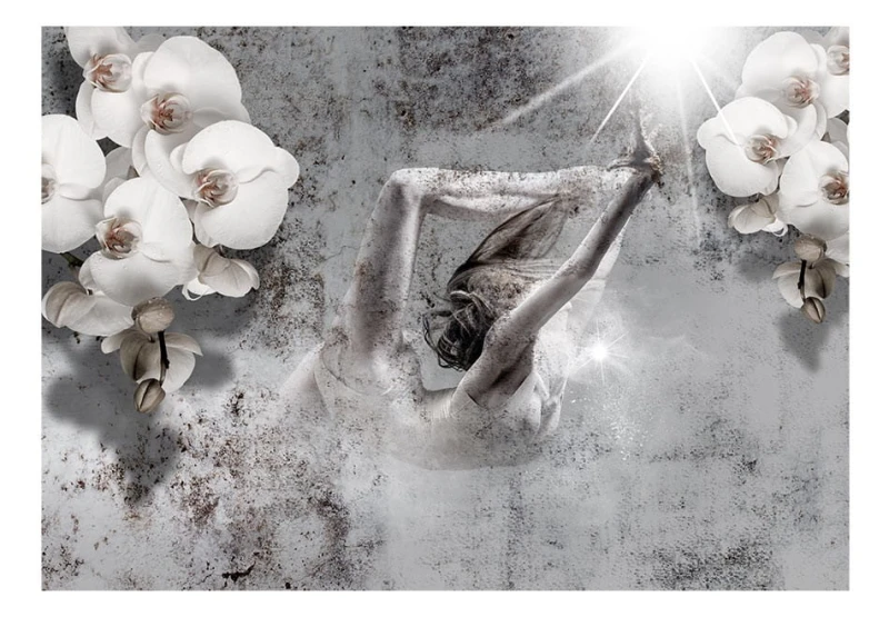 Fototapeta - Układ z orchideą