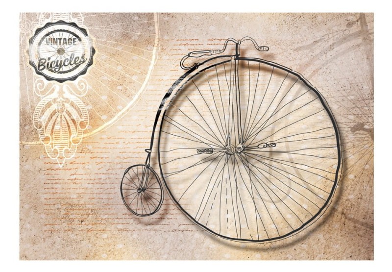 Fototapeta - Vintage bicycles - sepia