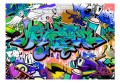 Fototapeta - Grafiti: niebieski motyw