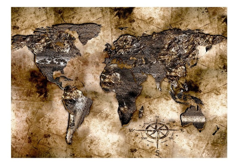 Fototapeta - Stara mapa świata